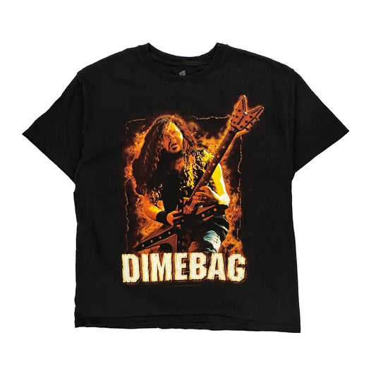 Dimebag Pantera Hanes Band T-Shirt - Large Black Cotton