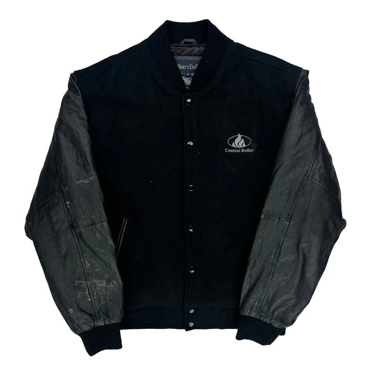 Unbranded Varsity Jacket - XL Black Leather