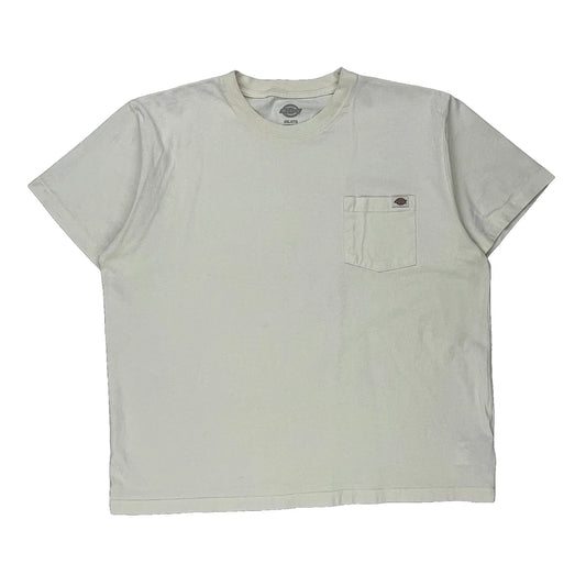 Dickies T-Shirt - 2XL Cream Cotton