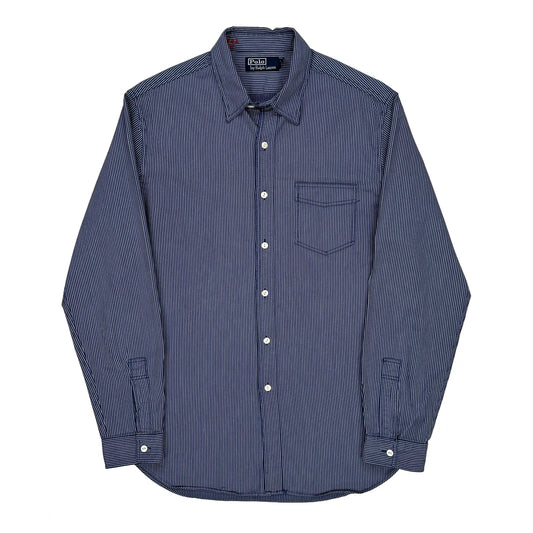 Polo By Ralph Lauren Striped Shirt - Medium Blue Cotton