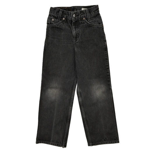 Age 9 Levis Slim Jeans - Medium Black Cotton