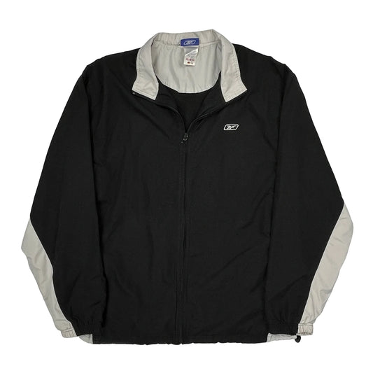 Reebok Windbreaker - Large Grey Polyester