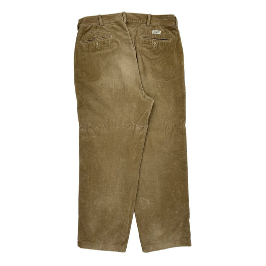 Polo By Ralph Lauren Cord Trousers - 34″ Waist Brown Corduroy