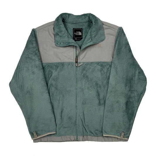 Girls The North Face Fleece Jacket - Large Green Polyester