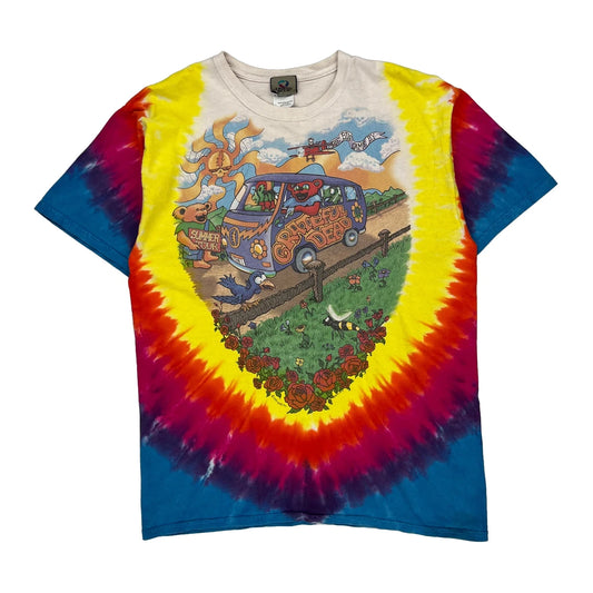 Summer Tour 1994 Grateful Dead Liquid Blue Tie-Dye T-Shirt - Large Multicoloured Cotton