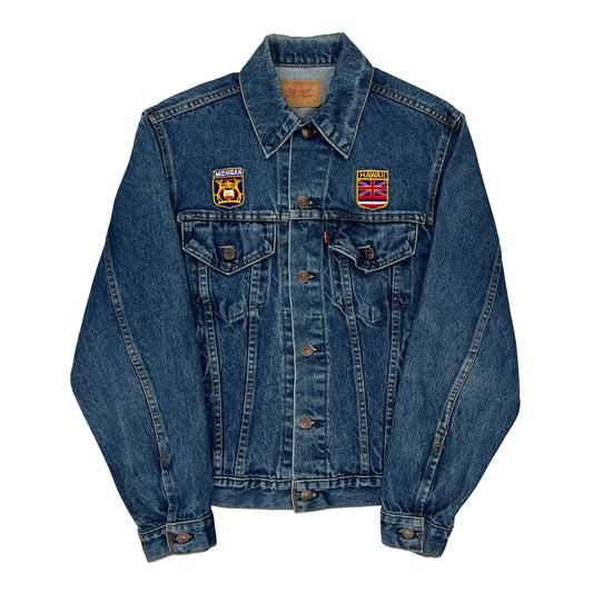 Hawaii Patch Levis Denim Jacket - Medium Blue Cotton