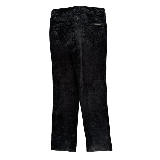 Calvin Klein Jeans Cord Trousers - 31″ Waist Black Cotton