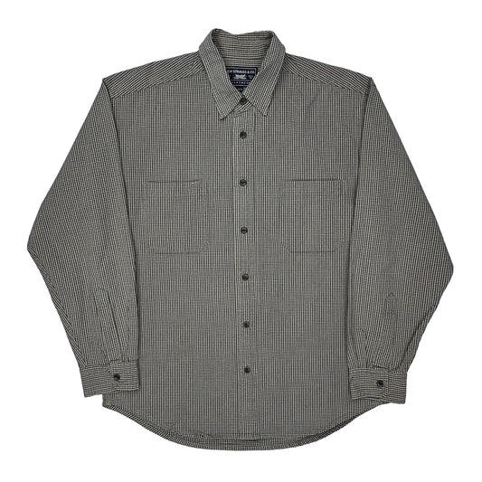 Levis Checked Shirt - Medium Black & White Cotton