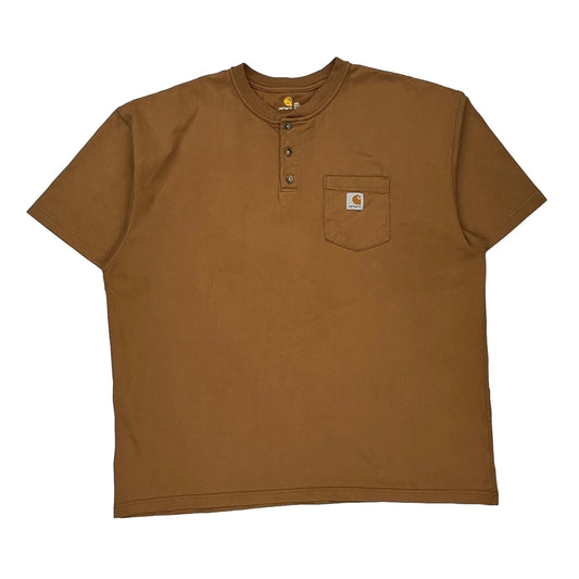 Carhartt T-Shirt - 2XL Brown Cotton