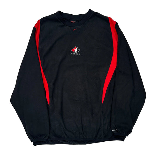 Canada Nike Sweatshirt - 2XL Black Polyester