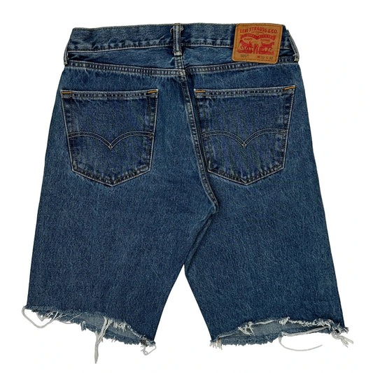 Levis Cut Off Denim Shorts - 29W 10L Blue Denim