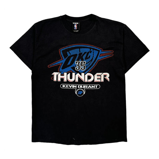 Oklahoma City Thunder Unk Nba T-Shirt - Large Black Cotton