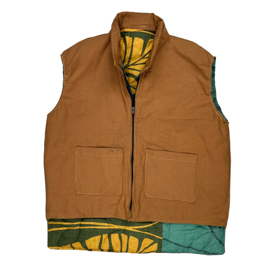 Unbranded Reversible Workwear Gilet - Large Multicoloured Cotton