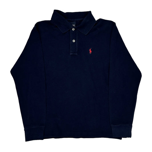 Polo By Ralph Lauren Polo Shirt - Medium Navy Cotton
