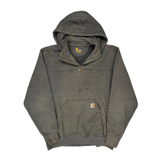 Carhartt Tall 1/4 Zip - XL Grey Cotton Blend