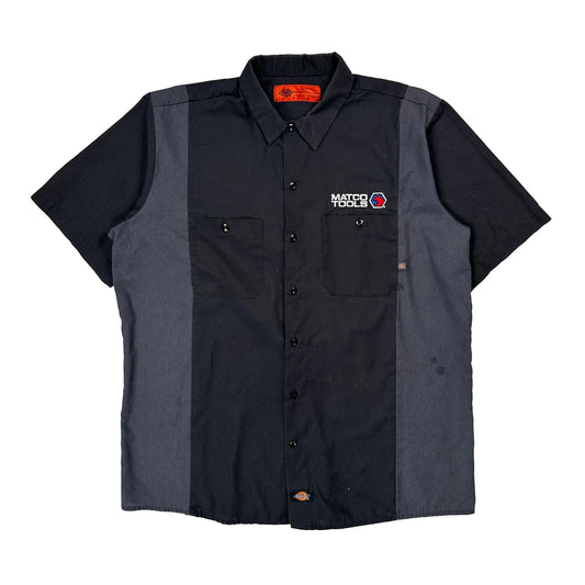 Dickies Workwear Short Sleeve Shirt - XL Black Polyester Blend