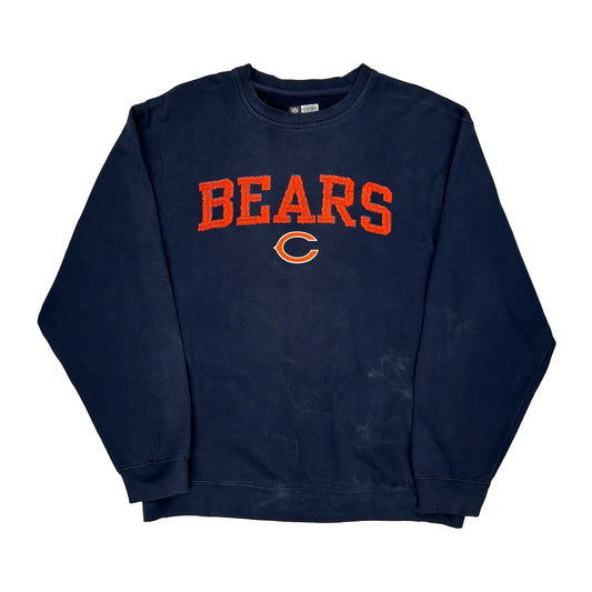Chicago Bears Nfl Sweatshirt - XL Navy Cotton