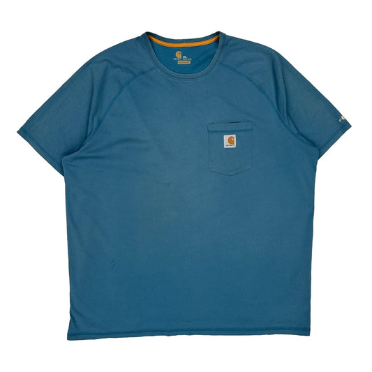 Carhartt T-Shirt - 2XL Blue Cotton