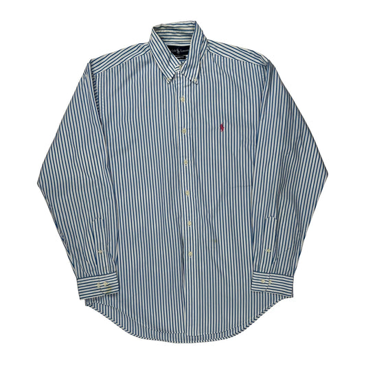 Ralph Lauren Striped Shirt - Medium Blue Cotton