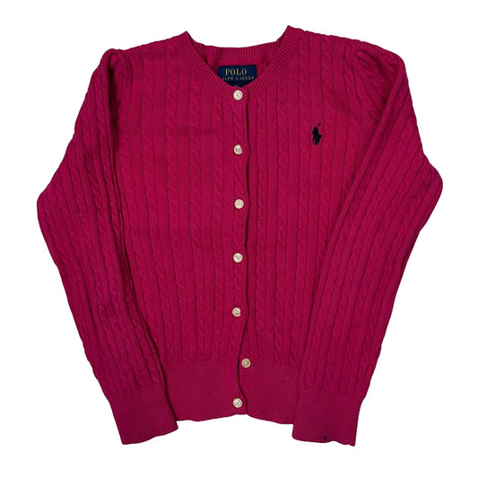 Age 6 Polo By Ralph Lauren Cardigan - XS Pink Cotton