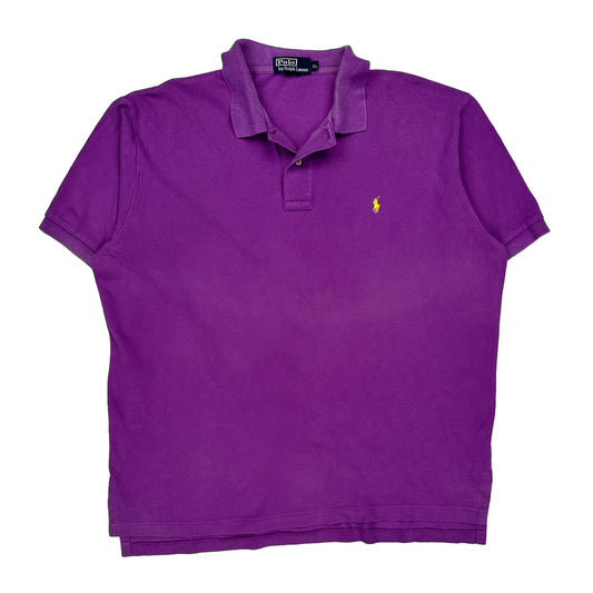 Polo By Ralph Lauren Polo Shirt - XL Purple Cotton
