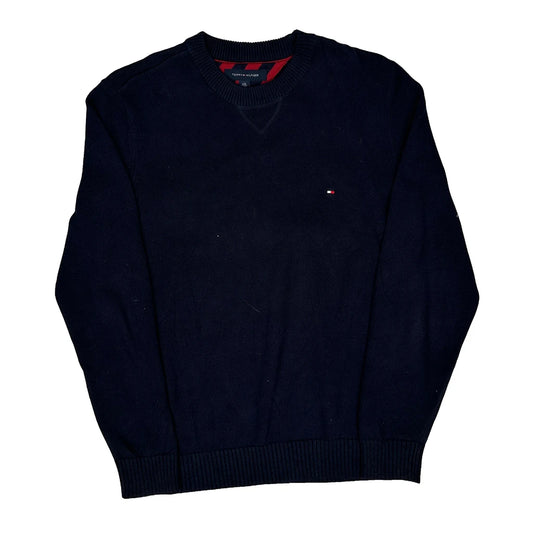 Vintage Tommy Hilfiger Jumper - Large Navy Cotton