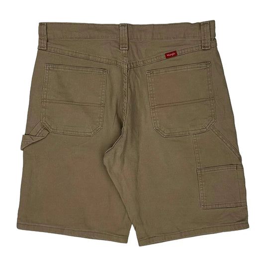 Wrangler Carpenter Shorts - 32W 9L Brown Cotton