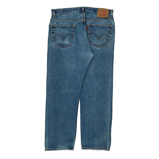 505 Levis Jeans - 34W 28L Blue Cotton