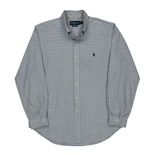 Ralph Lauren Checked Shirt - Large Blue Cotton