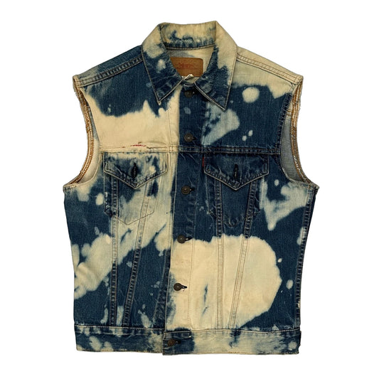 The Monkees Levis Denim Gilet - Medium Acid Wash Denim