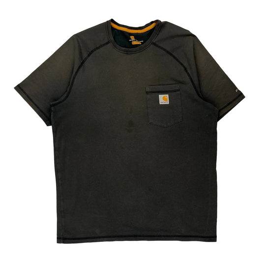 Relaxed Fit Carhartt T-Shirt - Large Black Cotton