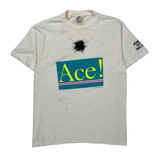 International Tennis Hall Of Fame Belton Graphic T-Shirt - Large White Cotton