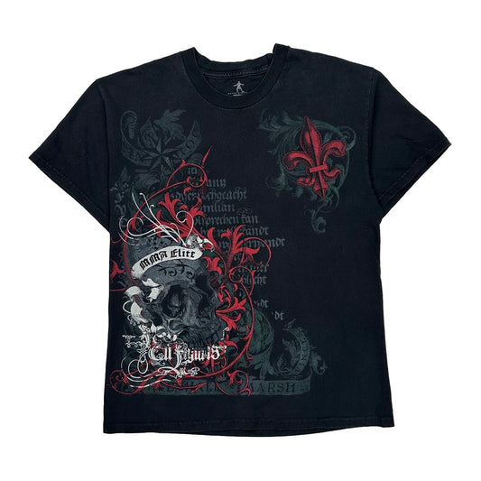 Elite Graphic T-Shirt - Large Black Cotton