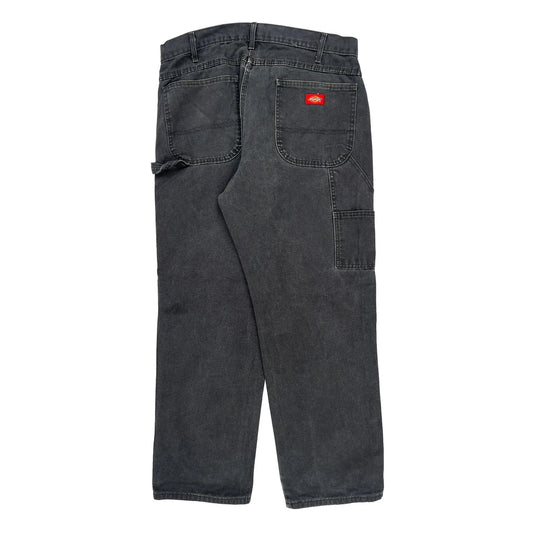 Dickies Carpenter Trousers - 34W 30L Grey Cotton