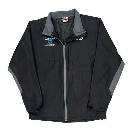 Vintage Aaa Hockey New Balance Jacket - Large Black Polyester