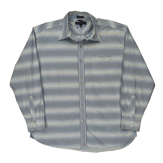 Tommy Hilfiger Striped Shirt - XL Blue Cotton