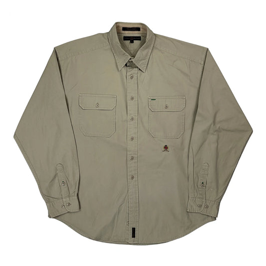 Vintage Tommy Hilfiger Shirt - XL Beige Cotton