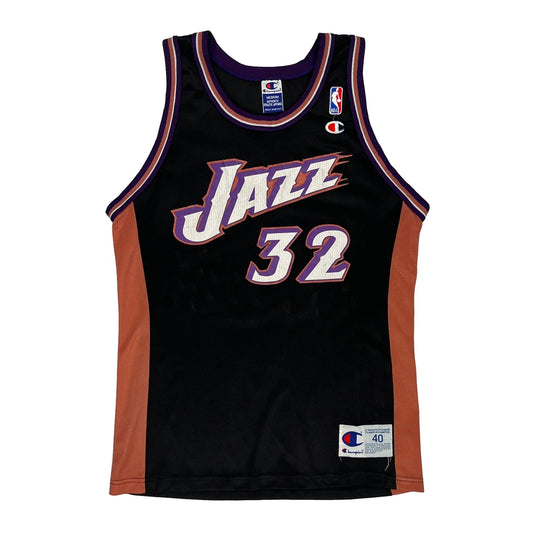 Utah Jazz Champion Nba Jersey - Medium Black Polyester