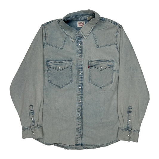 Levis Denim Shirt - XL Light Wash Cotton