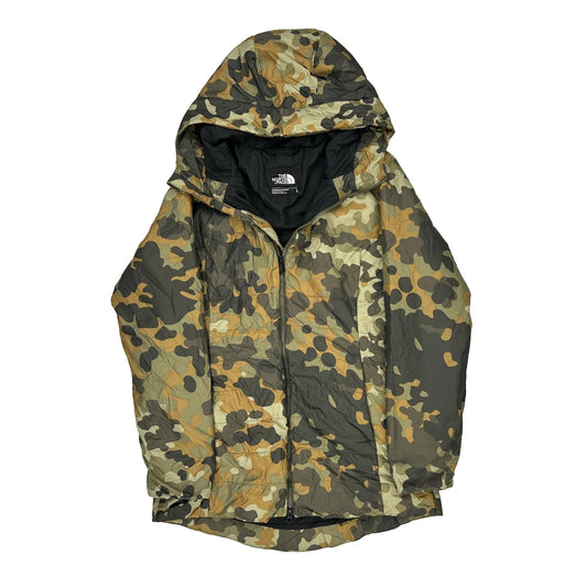 The North Face Camo Jacket - Large Green Polyester