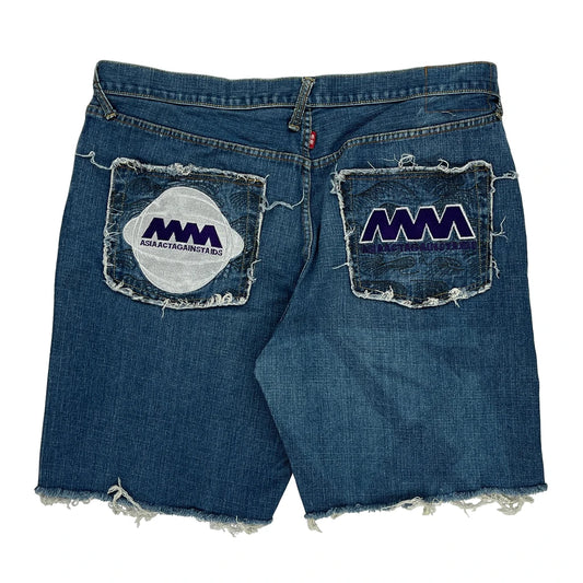 Rmc Denim Shorts - 30W 10L Blue Cotton