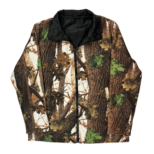 Vintage Unbranded Camo Jacket - Medium Brown Polyester