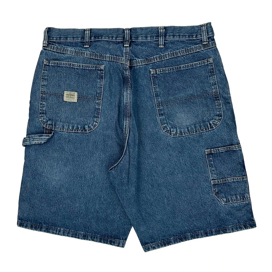 Wrangler Carpenter Shorts - 36W 9L Blue Cotton