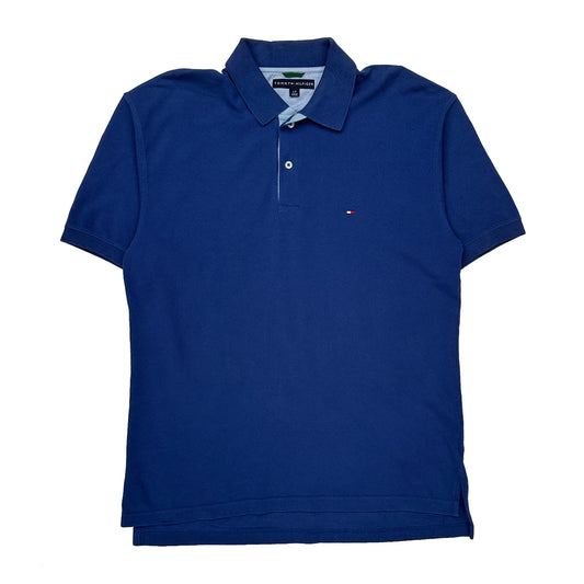 Vintage Tommy Hilfiger Polo Shirt - Large Blue Cotton