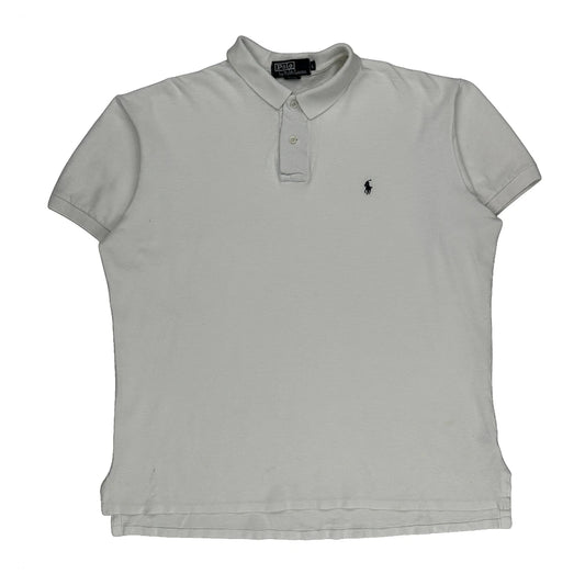 Polo By Ralph Lauren Polo Shirt - Large White Cotton