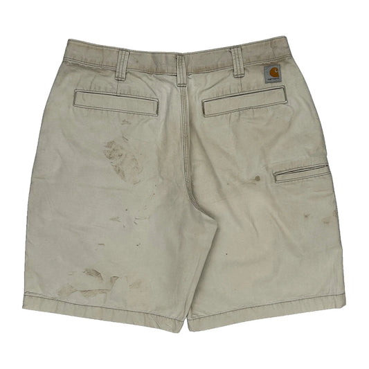 Carhartt Shorts - 34W 9L Beige Cotton