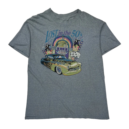 Lost In The 50S Unbranded Graphic T-Shirt - Large Multicoloured Cotton