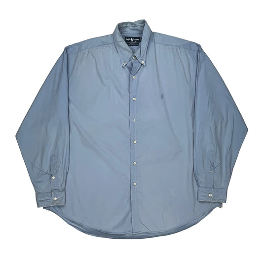 Marlowe Ralph Lauren Shirt - XL Blue Cotton Blend