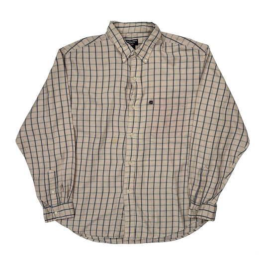 Vintage Jeans Ralph Lauren Checked Shirt - Large Beige Cotton