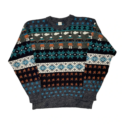 Fair Isle Unbranded Jumper - Medium Multicoloured Wool Blend